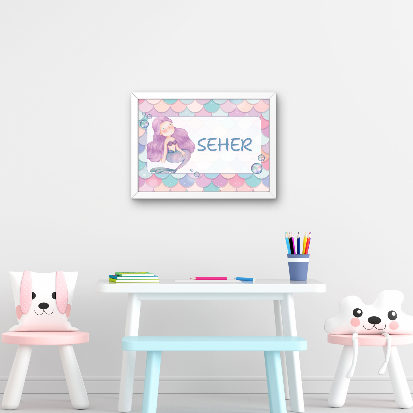 Personalized Name Board - Mermaid