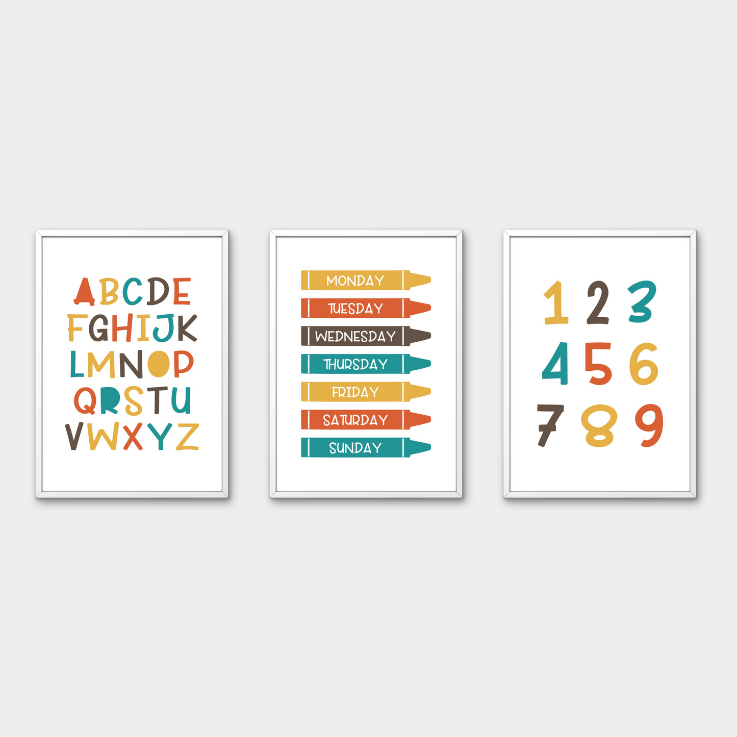 Wall Art - Educational A (Framed Set of 3)