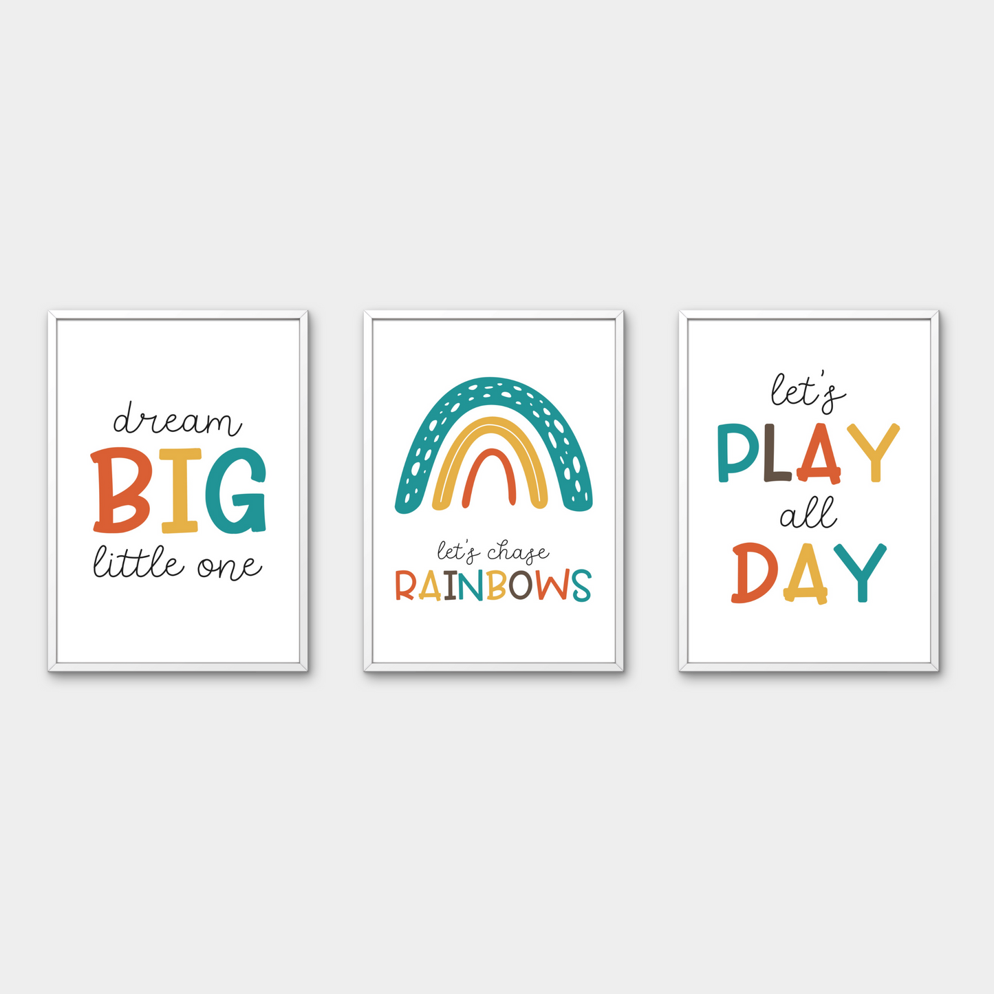 Wall Art - Educational B (Framed Set of 3)
