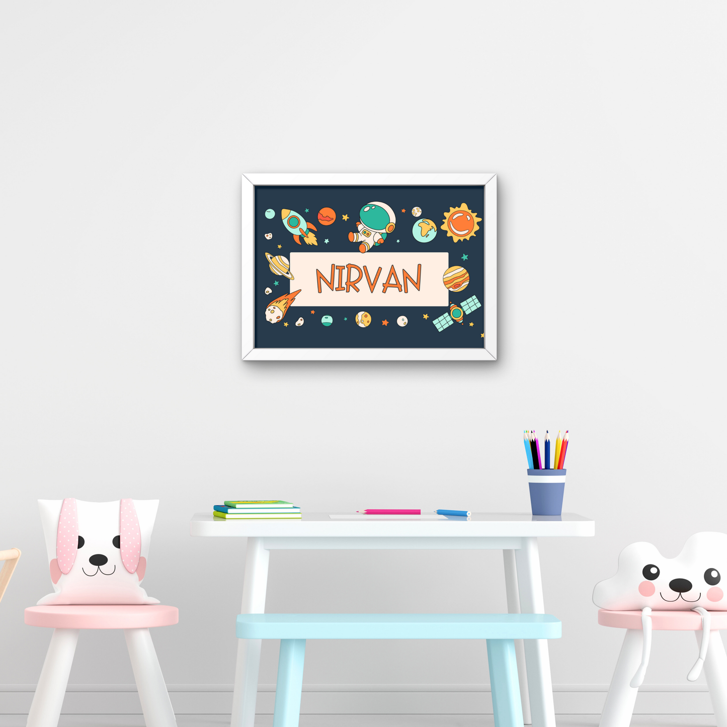 Personalized Name Board - Space