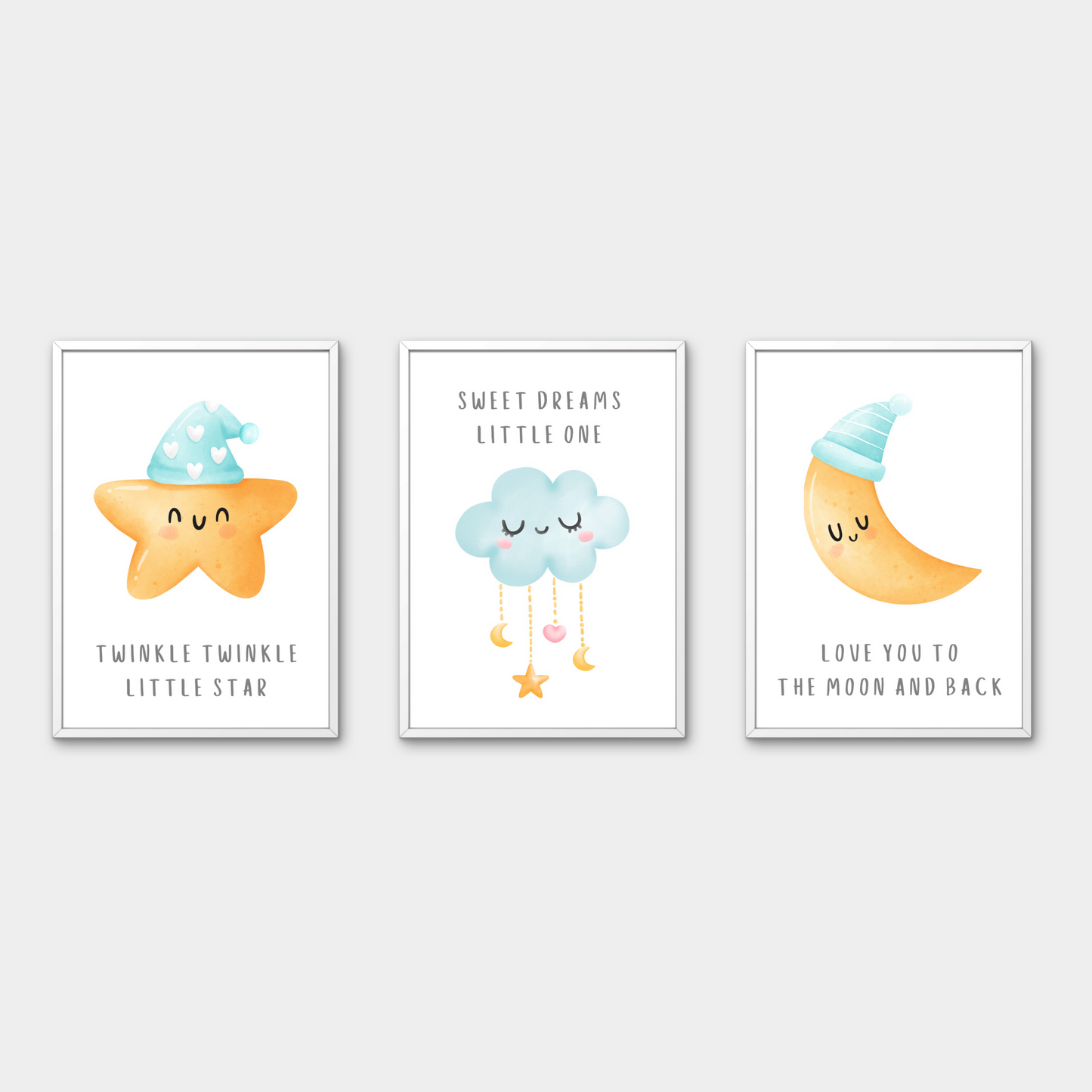 Wall Art - Cloud (Framed Set of 3)