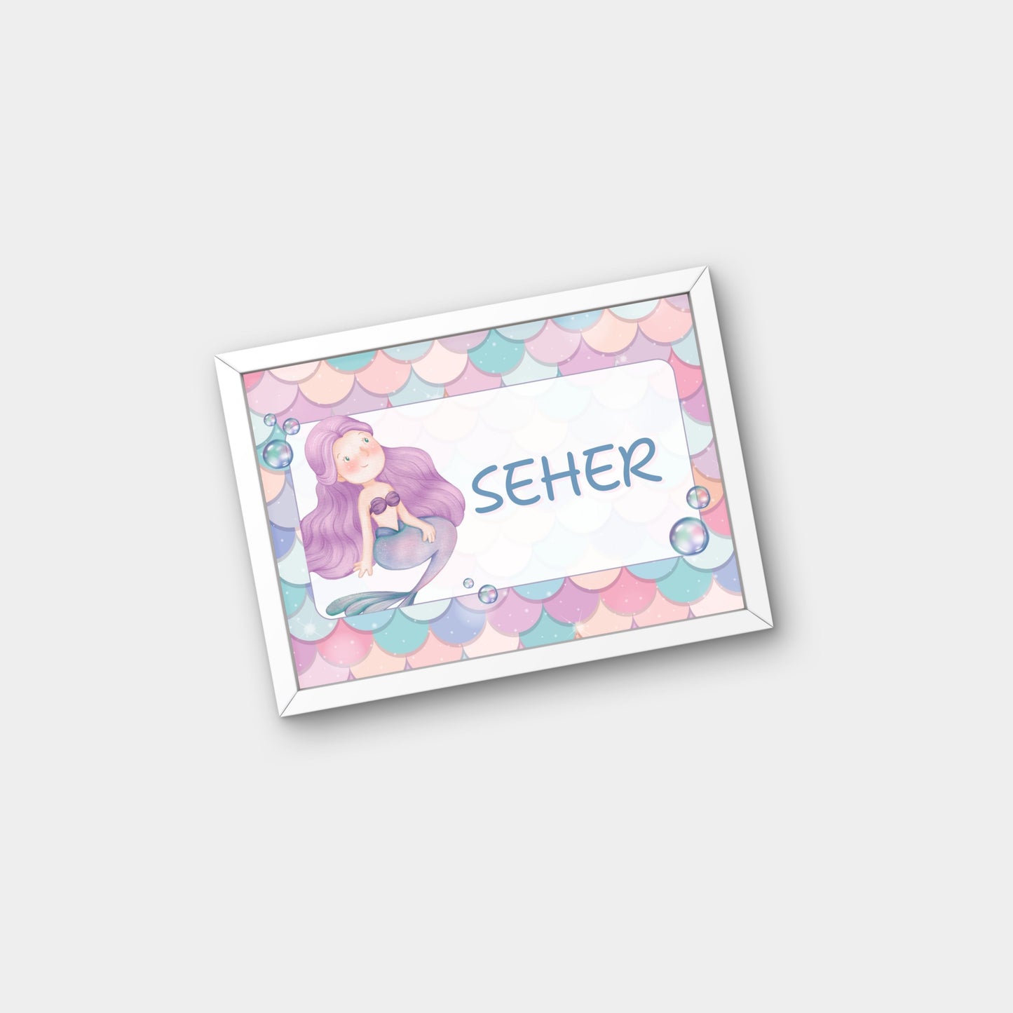 Personalized Name Board - Mermaid