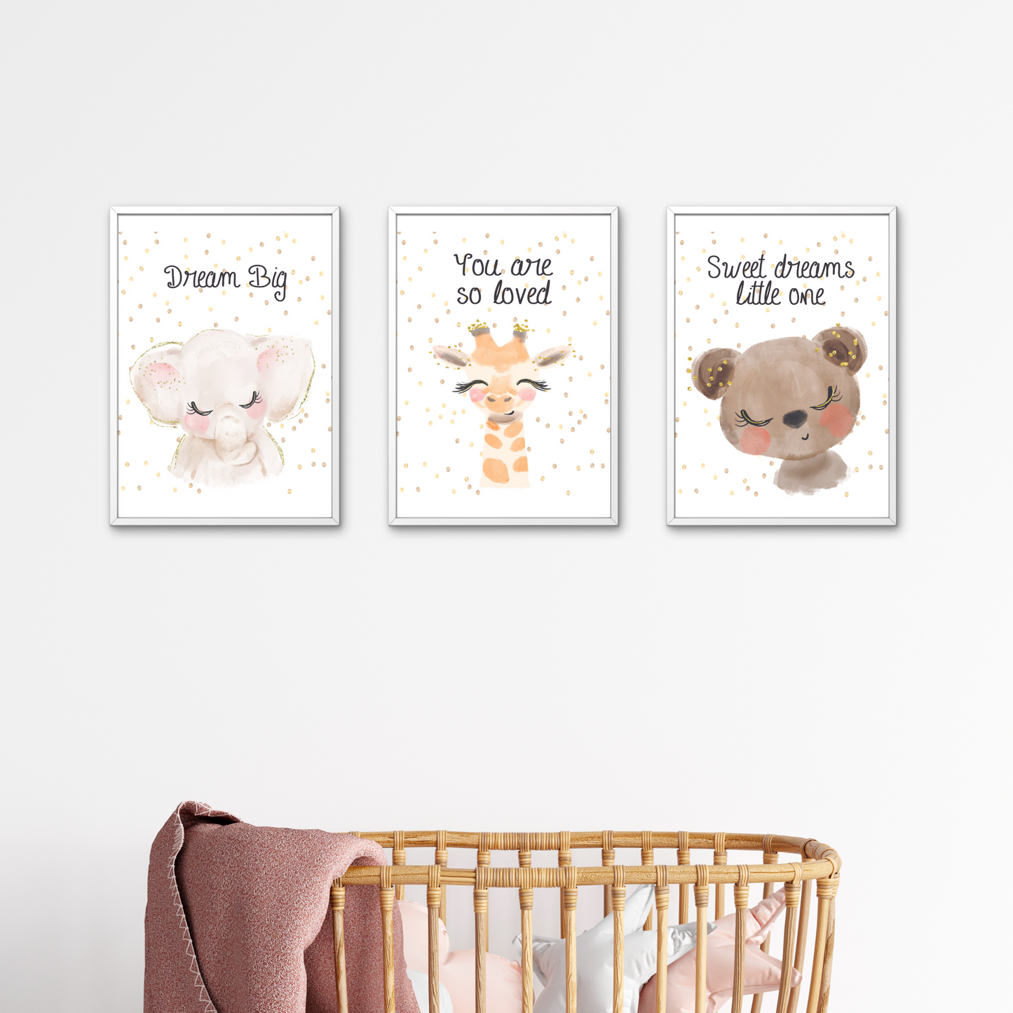 Wall Art - Giraffe (Framed Set of 3)