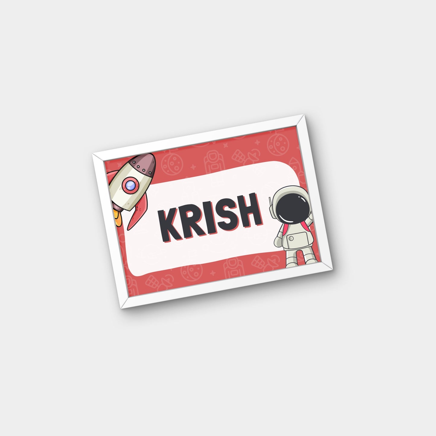 Personalized Name Board - Astronaut