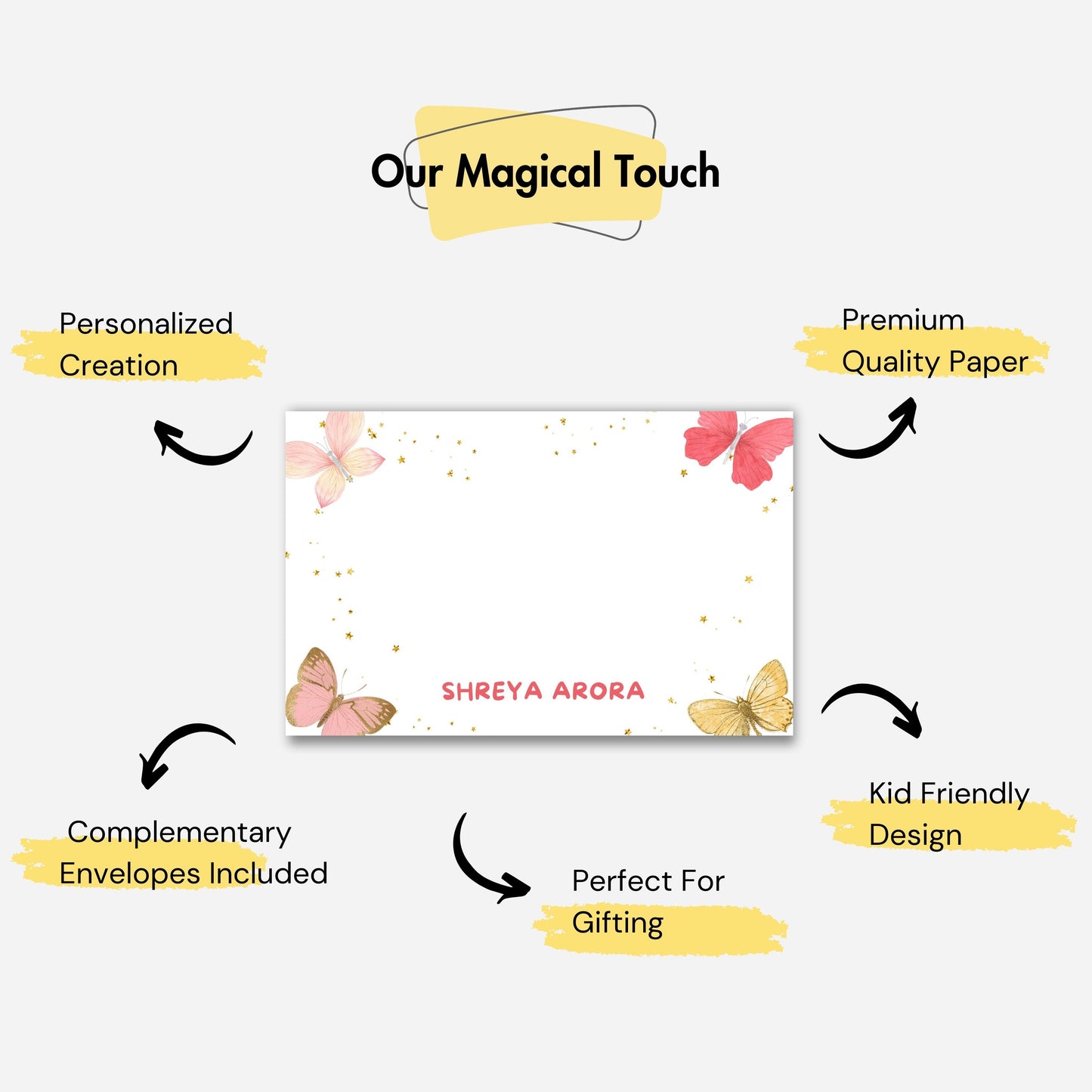 Personalized Notecard - Butterfly