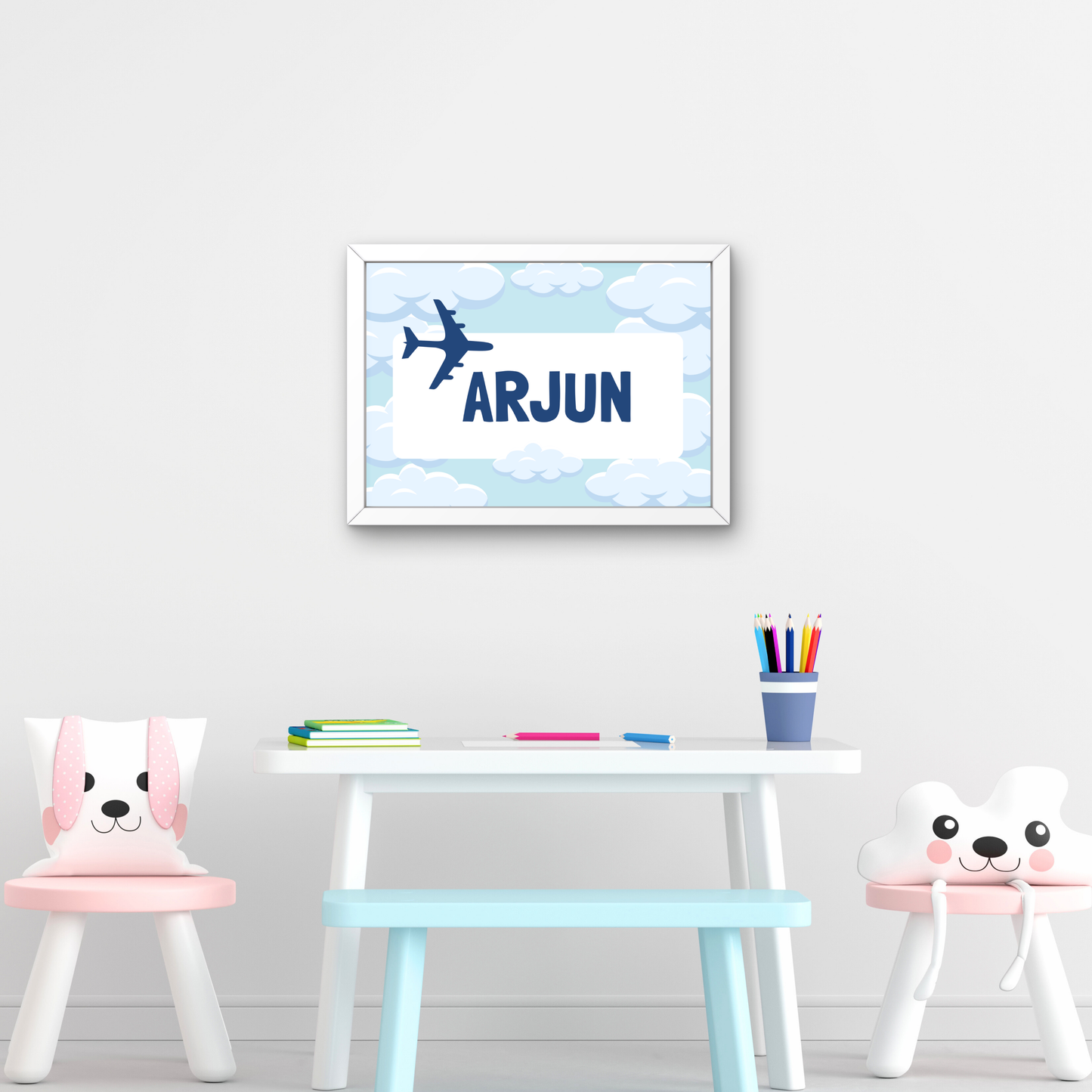 Personalized Name Board - Airplane