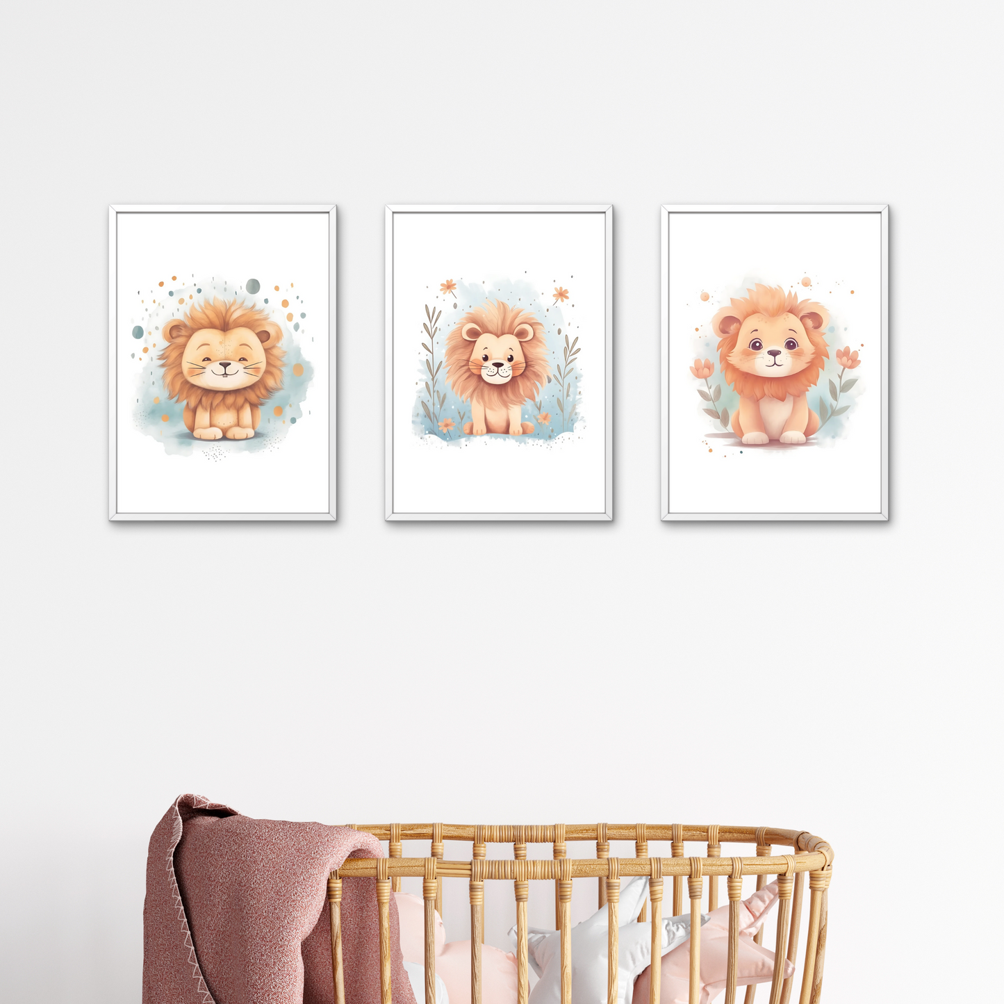 Wall Art - Lion (Framed Set of 3)