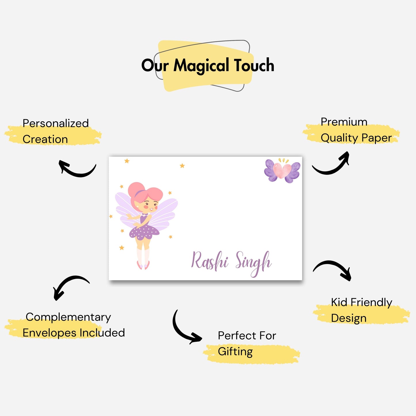Personalized Notecard - Fairy