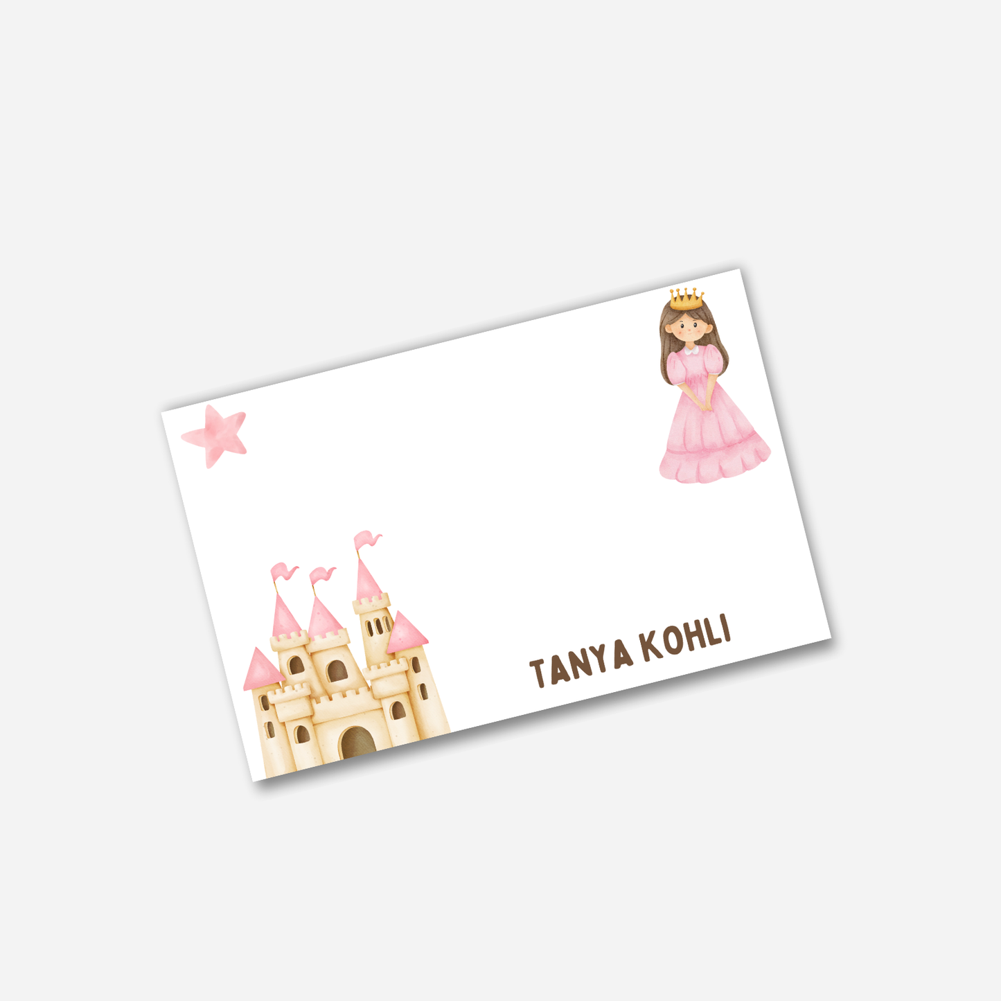 Personalized Notecard - Princess
