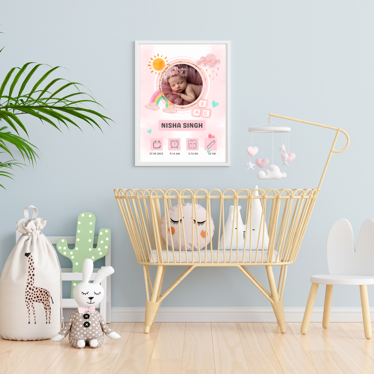Personalized Birth Frame - Sparkle
