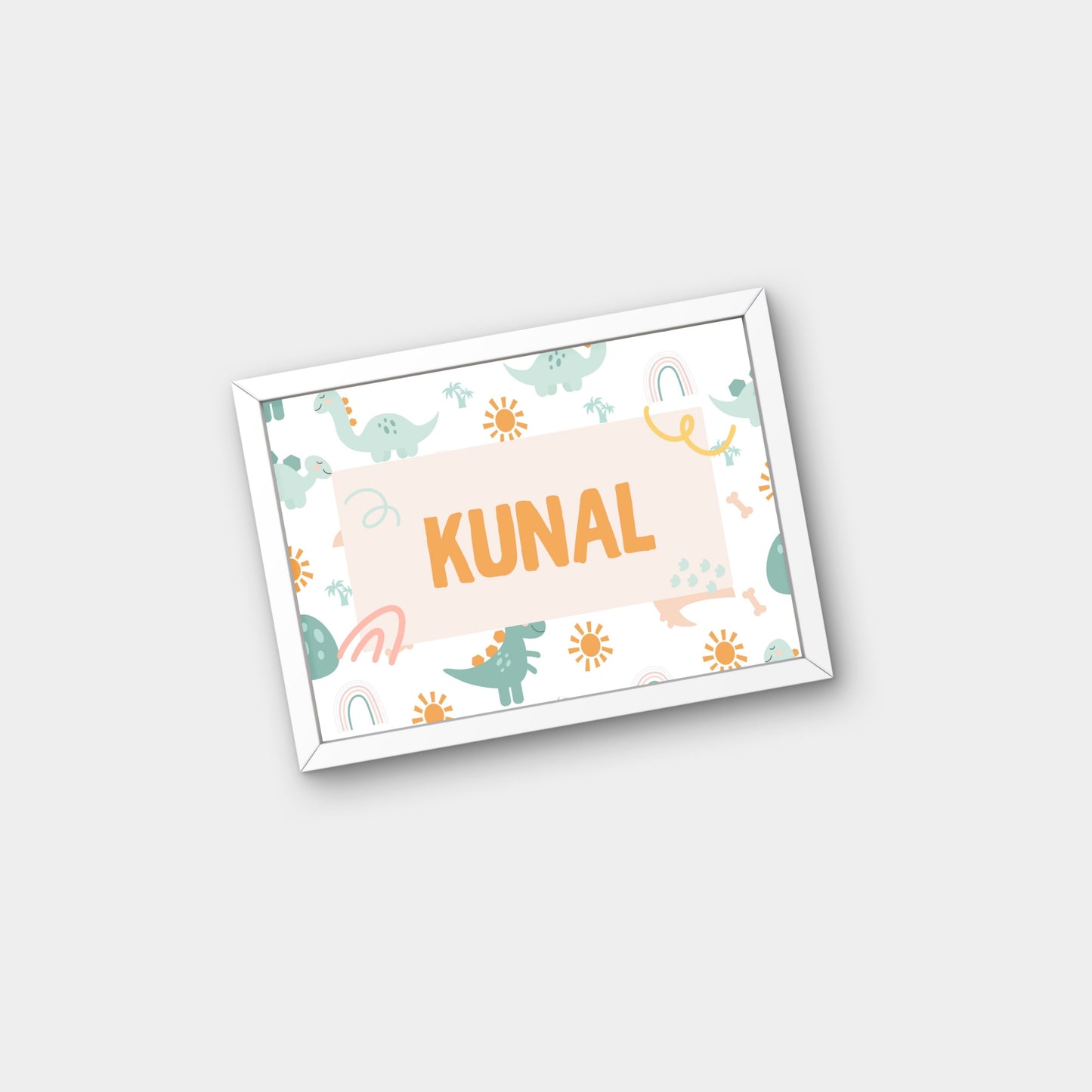 Personalized Name Board - Dinosaur 2