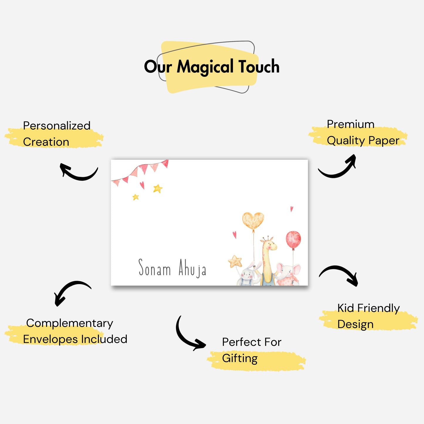 Personalized Notecard - Giraffe