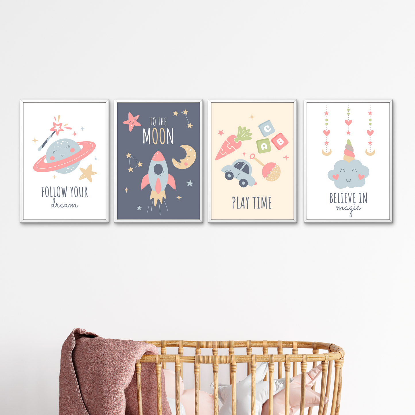 Wall Art - Space (Framed Set of 4)