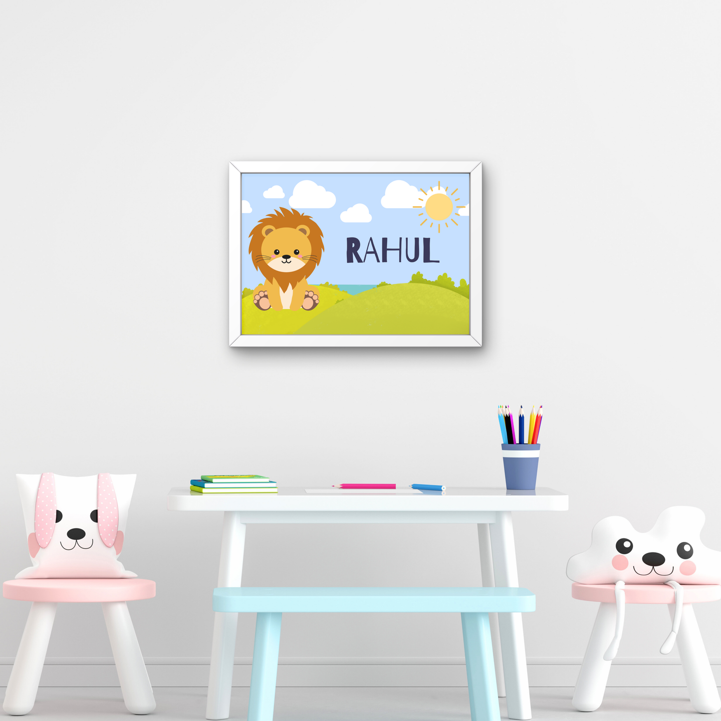 Personalized Name Board - Lion