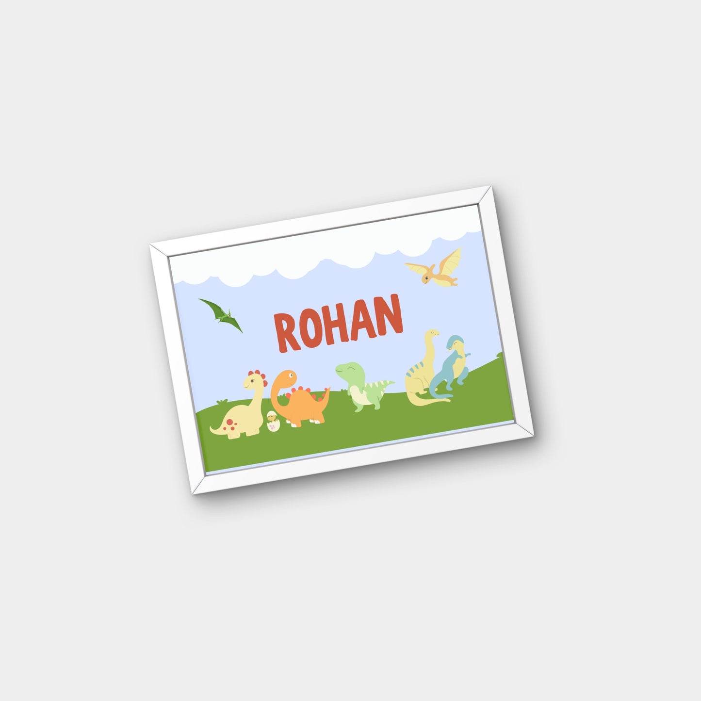 Personalized Name Board - Dinosaur 1