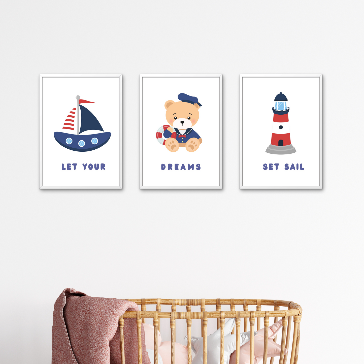 Wall Art - Sailor (Framed Set of 3)