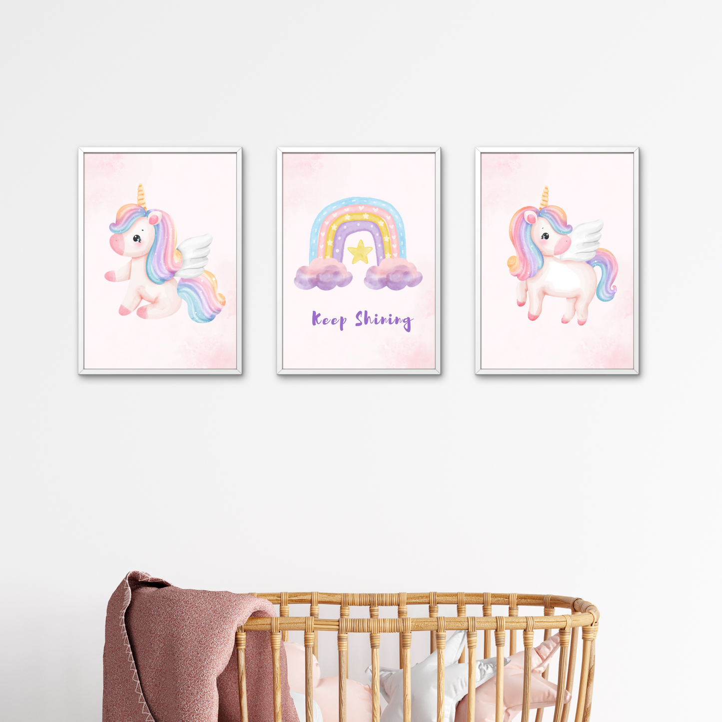 Wall Art - Unicorn 1 (Framed Set of 3)