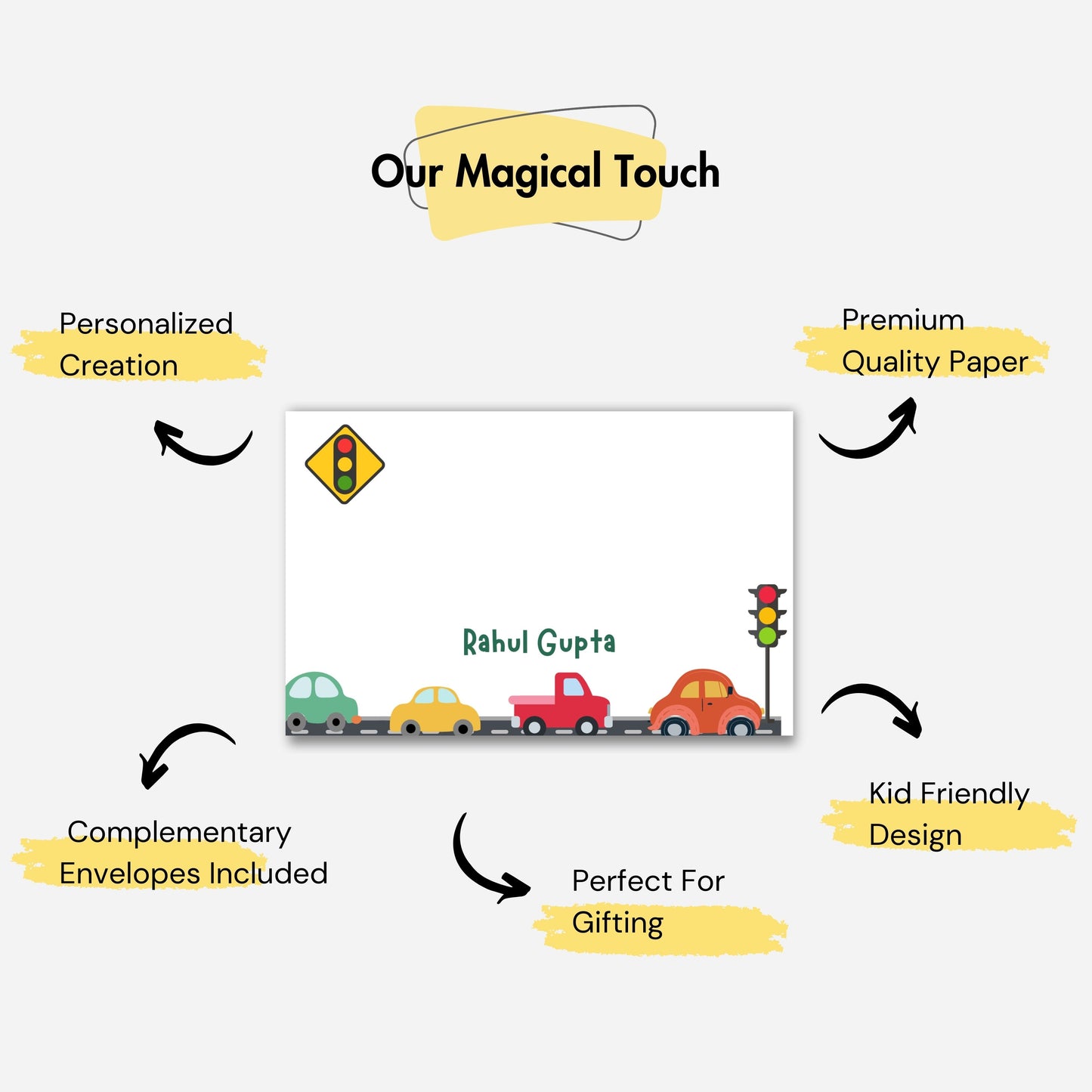Personalized Notecard - Cars