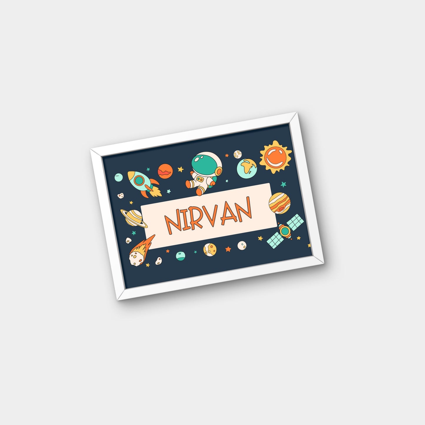 Personalized Name Board - Space