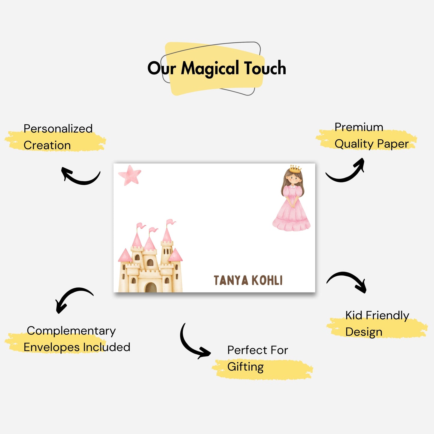 Personalized Notecard - Princess