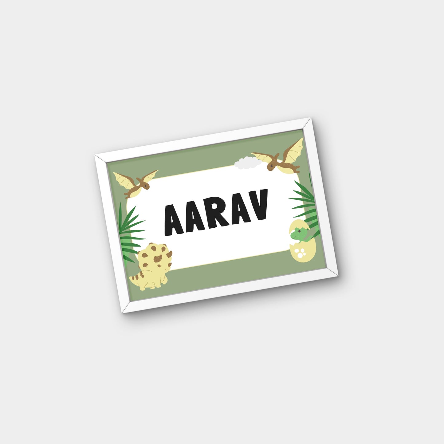 Personalized Name Board - Dinosaur 3