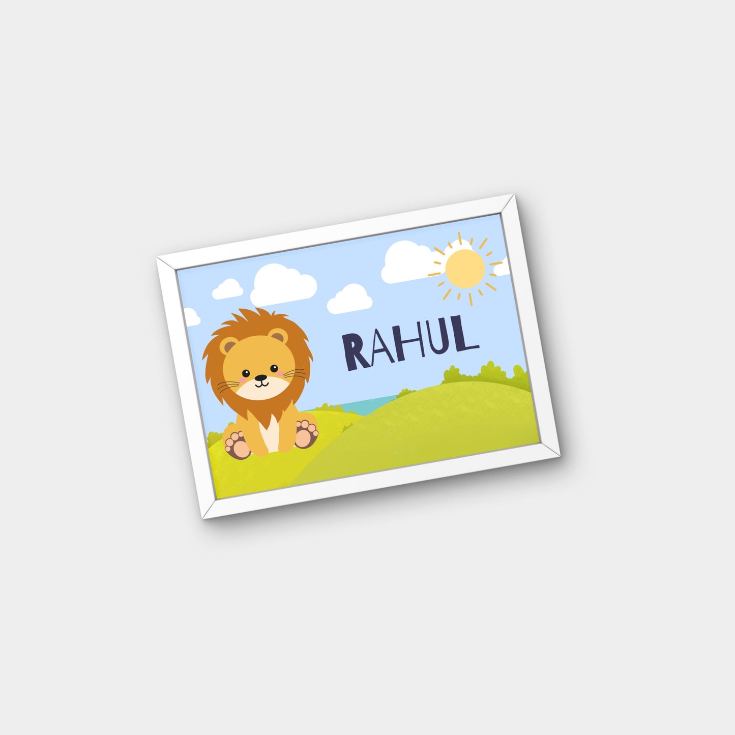 Personalized Name Board - Lion