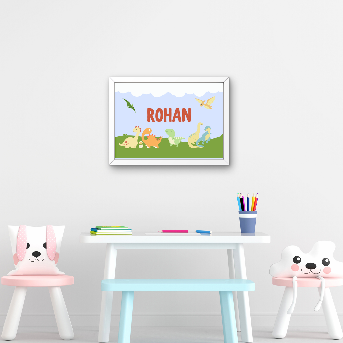 Personalized Name Board - Dinosaur 1