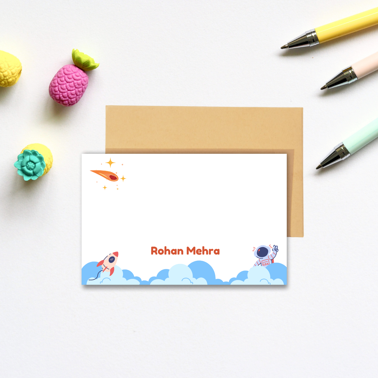 Personalized Notecard - Space