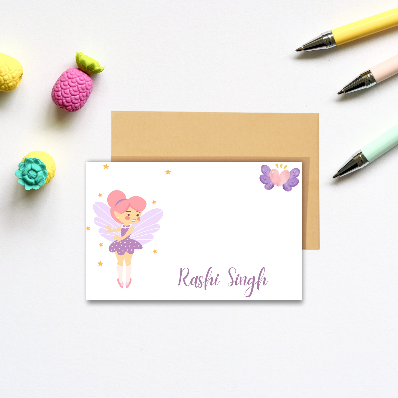 Personalized Notecard - Fairy