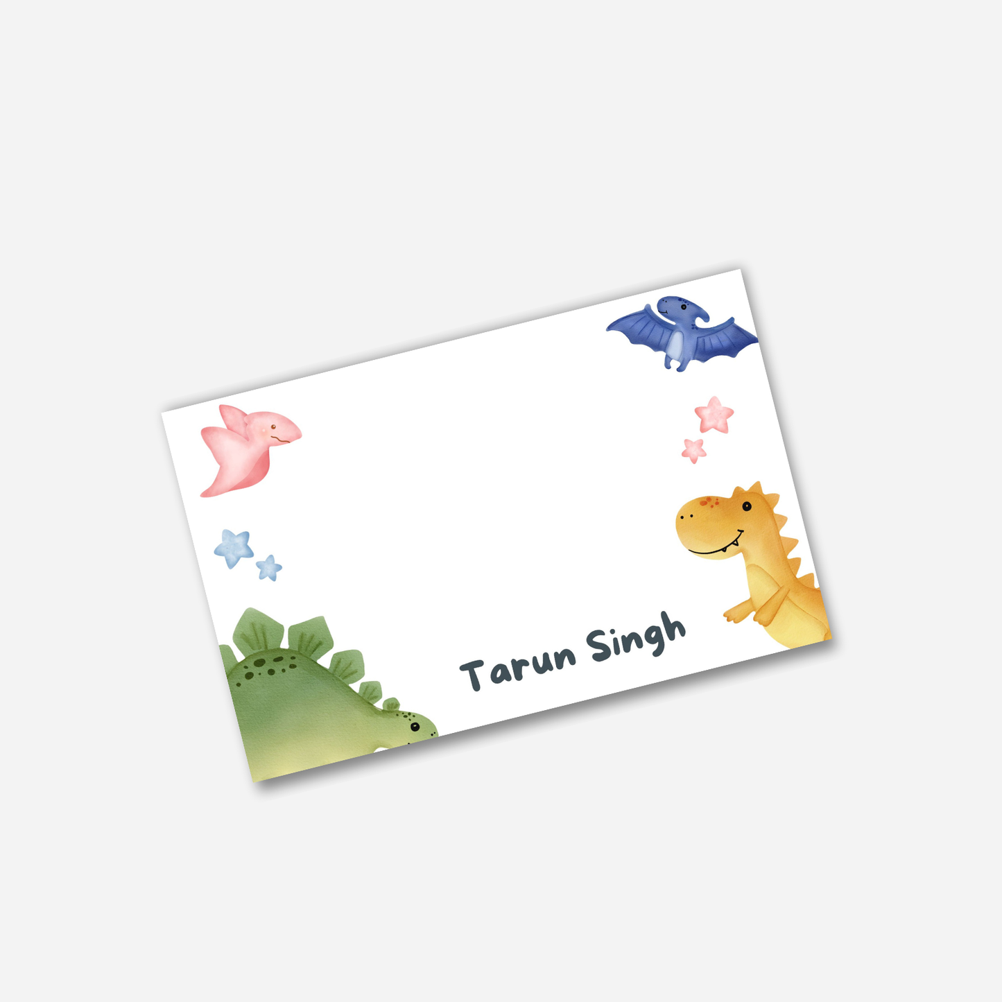 Personalized Notecard - Dinosaur 2