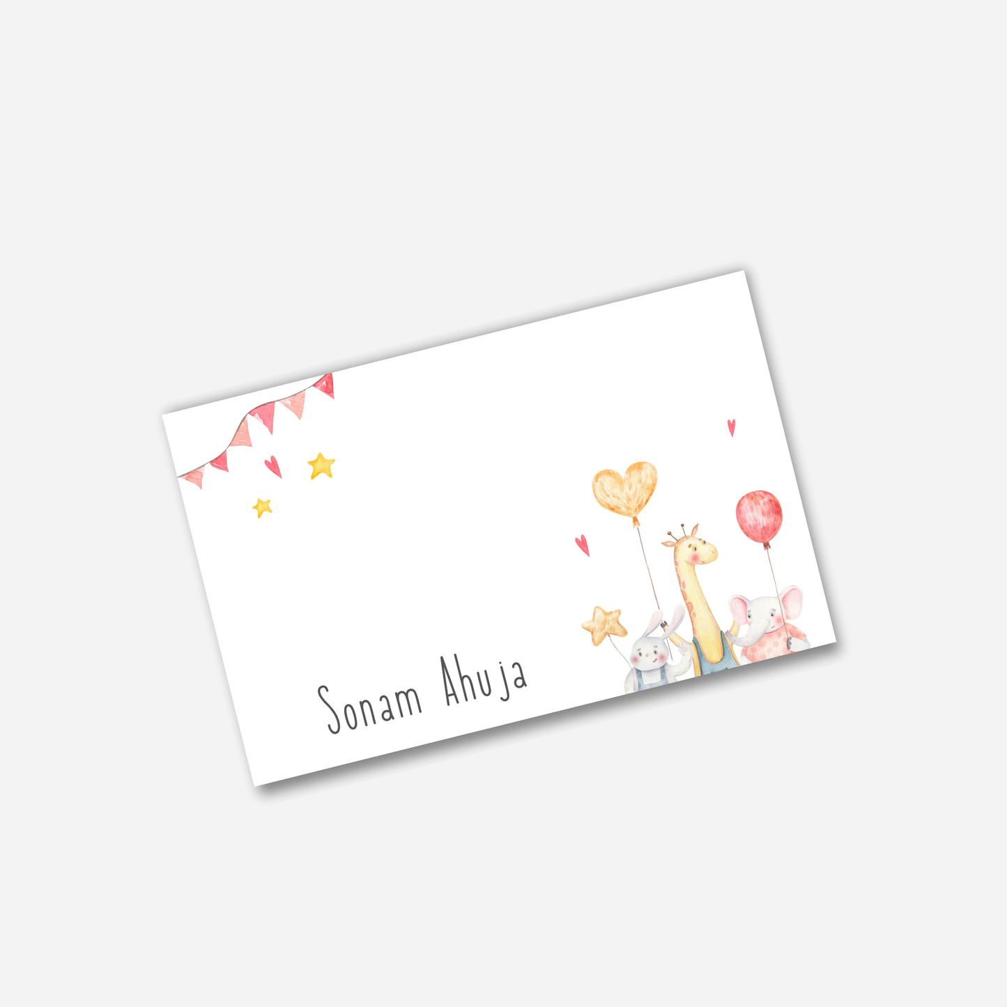 Personalized Notecard - Giraffe